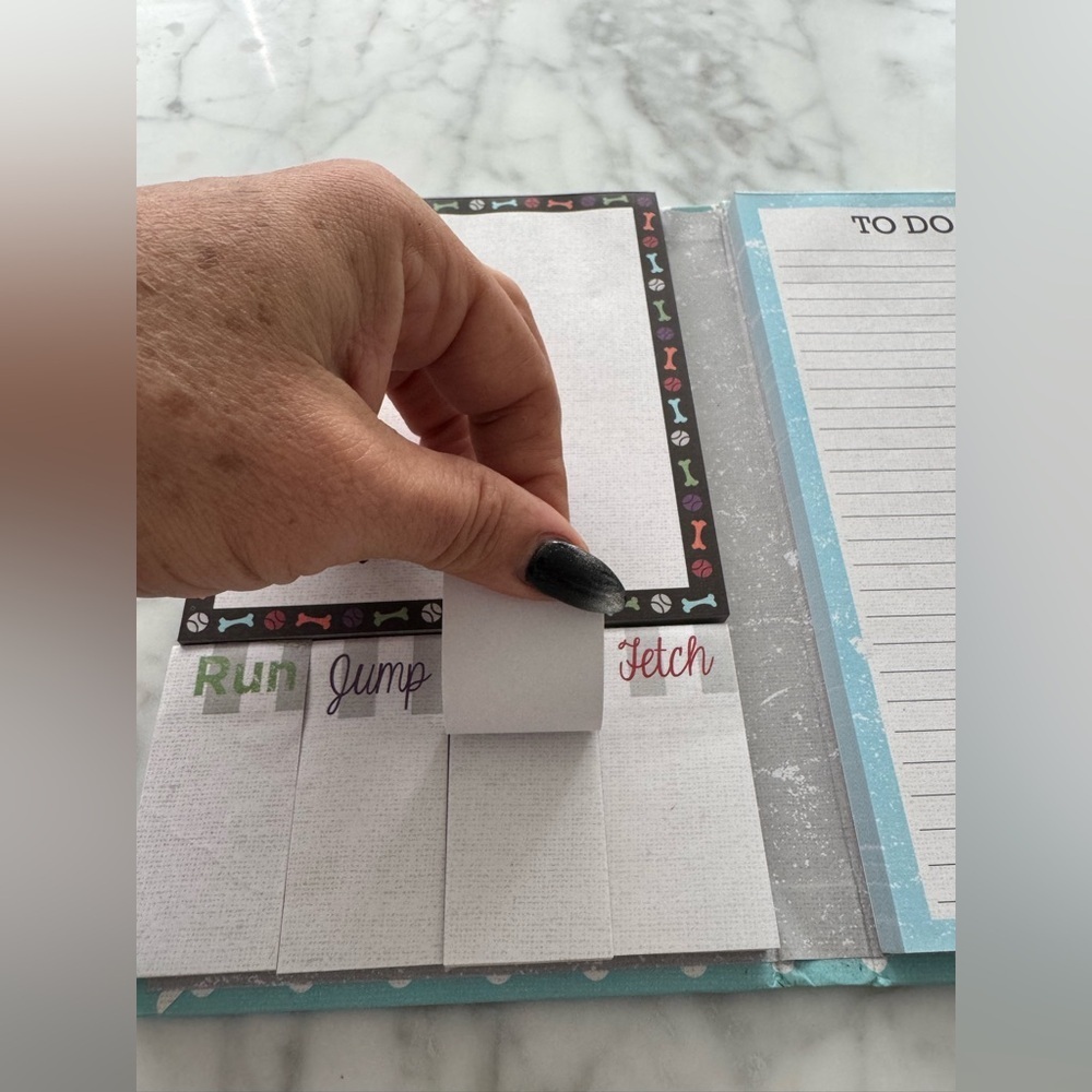 Dog Lover Notepad Set w/ Sticky Notes & Magnetic Closure - Picture 6 of 10